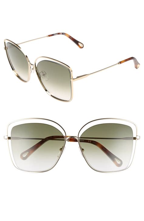 chloe frames eyewear|chloe 60mm halo frame sunglasses.